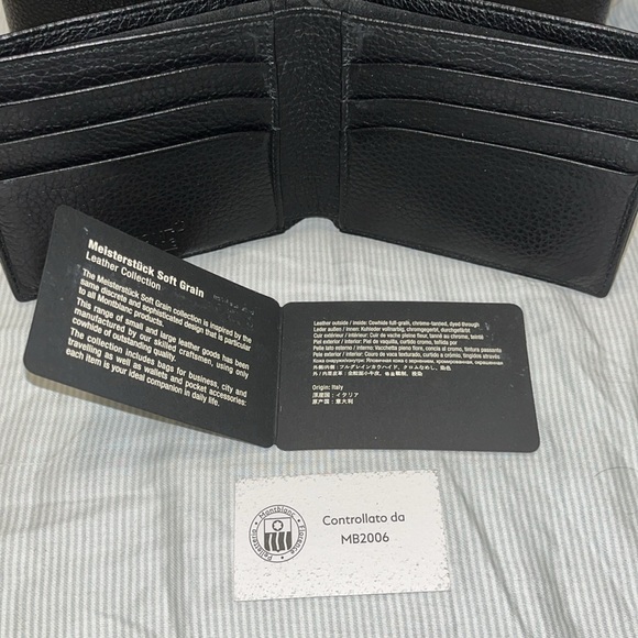 Black MONTBLANC Meisterstuck Soft Grain Leather Collection Wallet - Picture 5 of 8